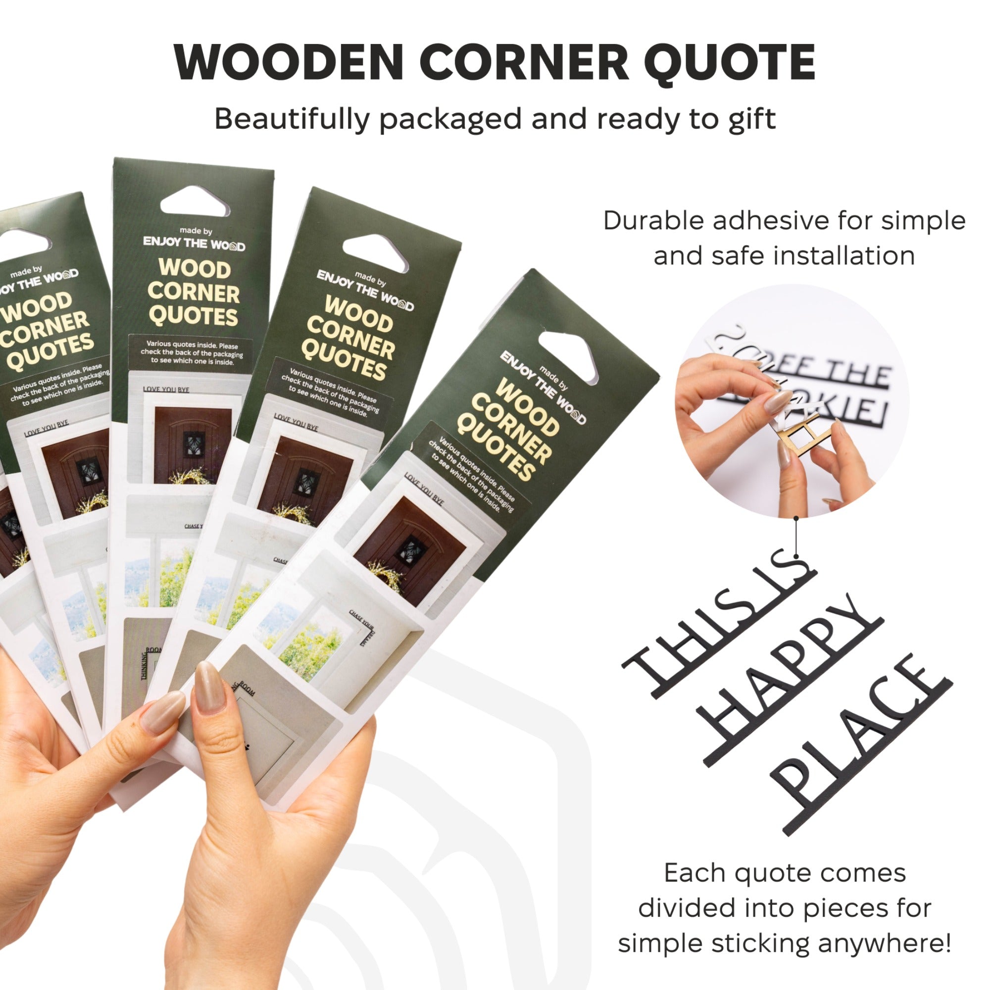 Wooden Corner Quote – Let It Gooo…